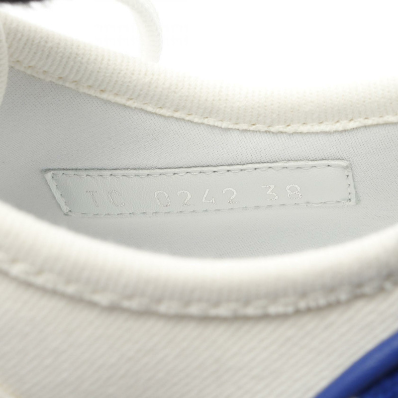 路易威登 Match Point Line 帆布運動鞋 白色 藍色 二手 女款 #38 LV-6