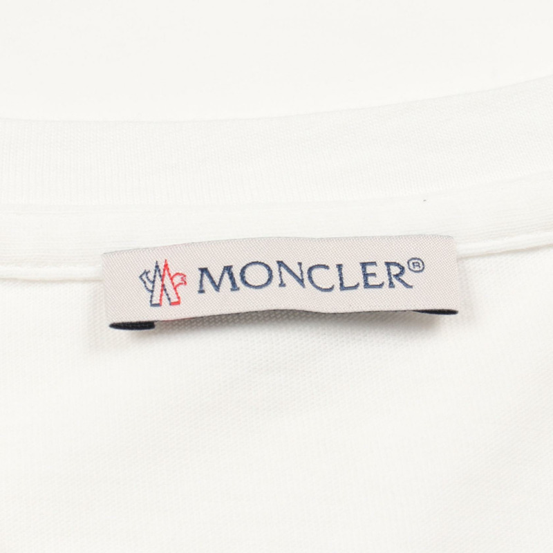 MONCLER Logo T卹 純棉 白色 #L 二手 女款-2