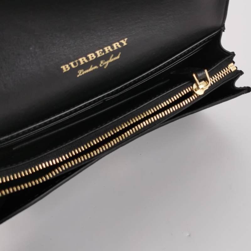 Burberry Buckle牛皮帆布格紋搭扣斜挎包單肩包-6
