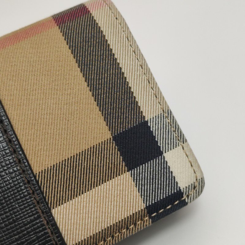 Burberry Buckle牛皮帆布格紋搭扣斜挎包單肩包-19