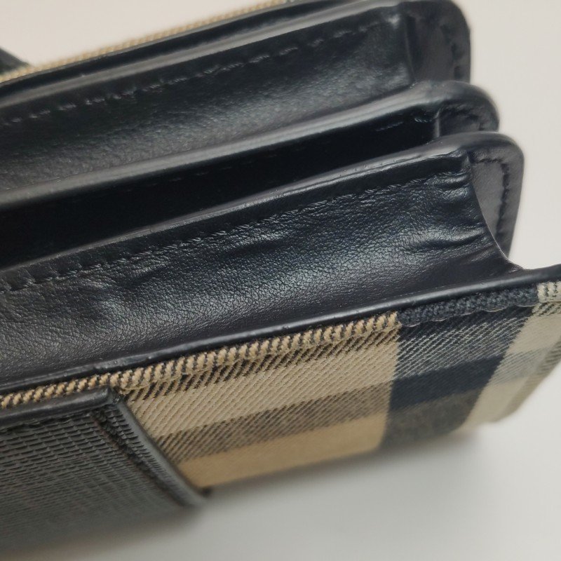 Burberry Buckle牛皮帆布格紋搭扣斜挎包單肩包-24