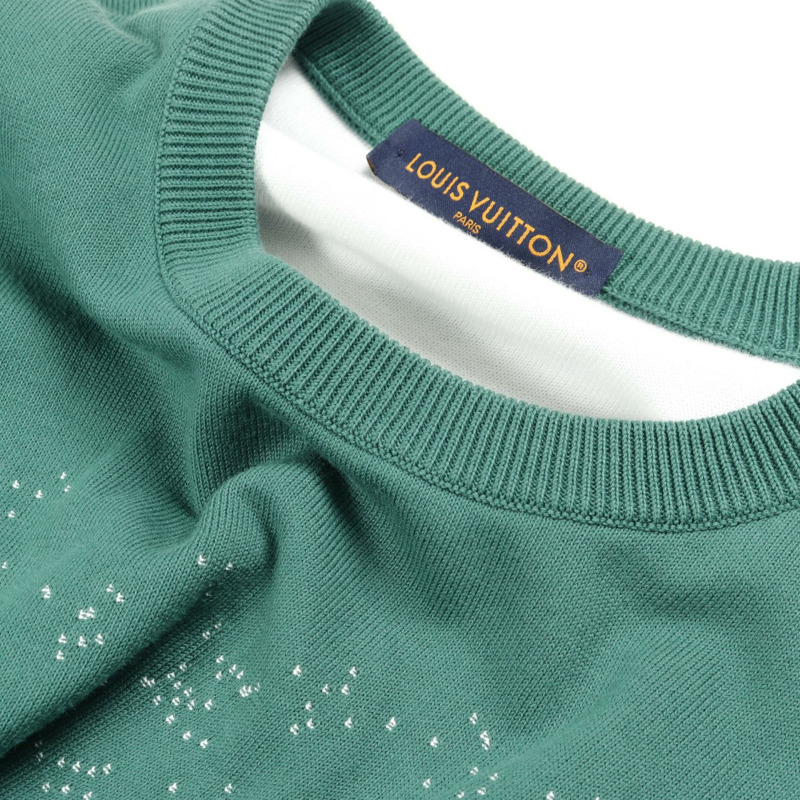 路易威登漸層針織衫 M 碼 RM232Q USO HKN44W 棉質 綠色-6