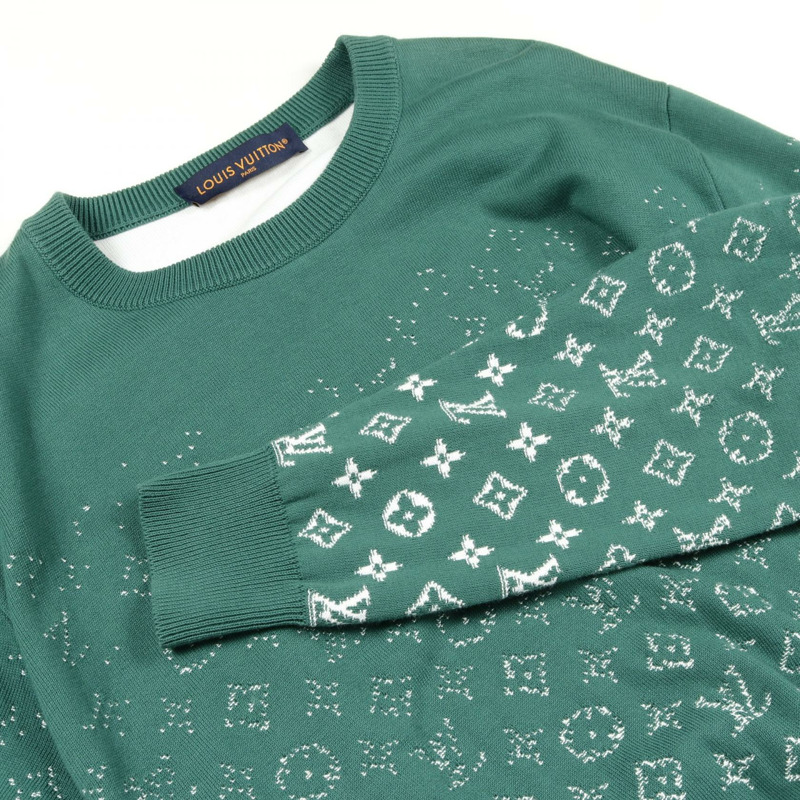 路易威登漸層針織衫 M 碼 RM232Q USO HKN44W 棉質 綠色-8