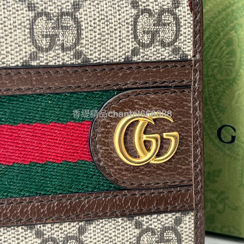 💗香緹國際精品💗 Gucci | 對開短夾 全配 台灣購證-1