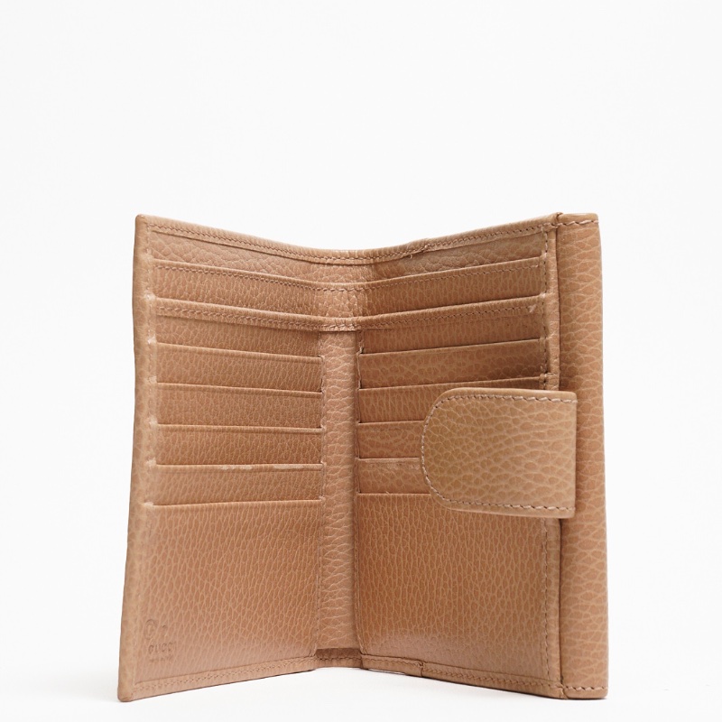 Gucci 風琴小短夾（奶茶色）-4