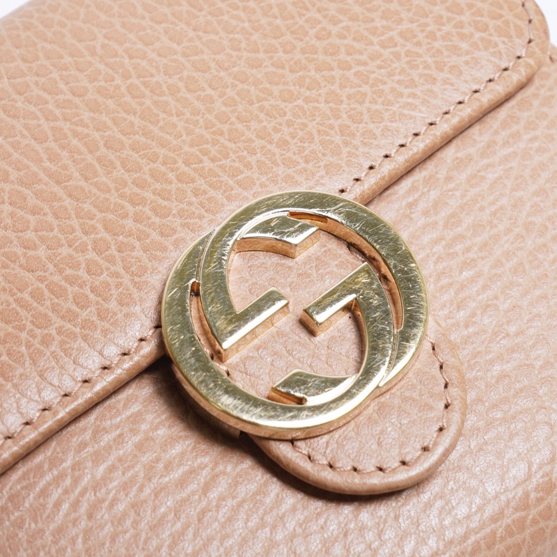 Gucci 風琴小短夾（奶茶色）-10