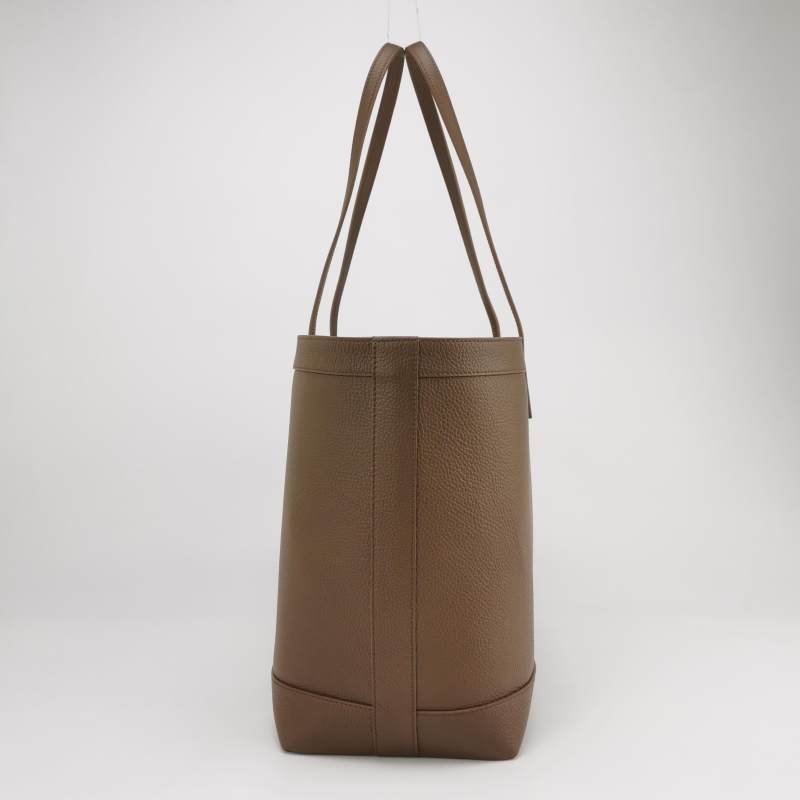 Burberry 牛皮纯色字母Logo托特包单肩包-2