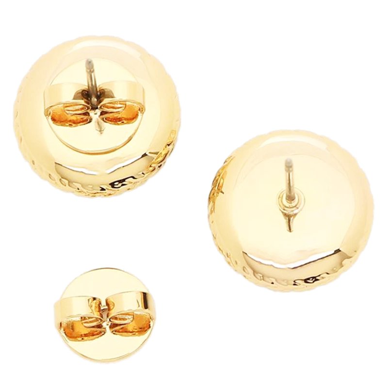 【TORY BURCH】雙T-LOGO耳環-米白-3