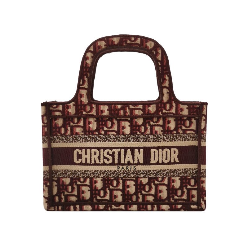 Dior Book Tote迷你帆布Oblique老花字母logo手提包-0
