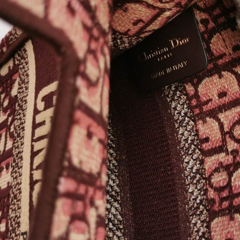 Dior Book Tote迷你帆布Oblique老花字母logo手提包-7