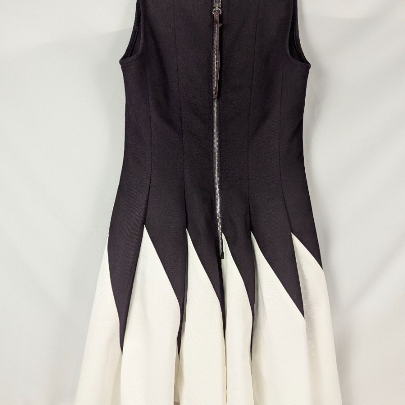 莉亞精品♡LV 黑白拼接魚尾裙 尺碼36 近新美衣-8