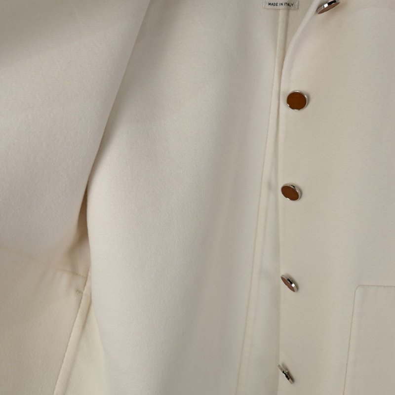 莉亞精品♡Hermes 喀什米爾落肩羊絨外套 尺碼36 近新美衣-6