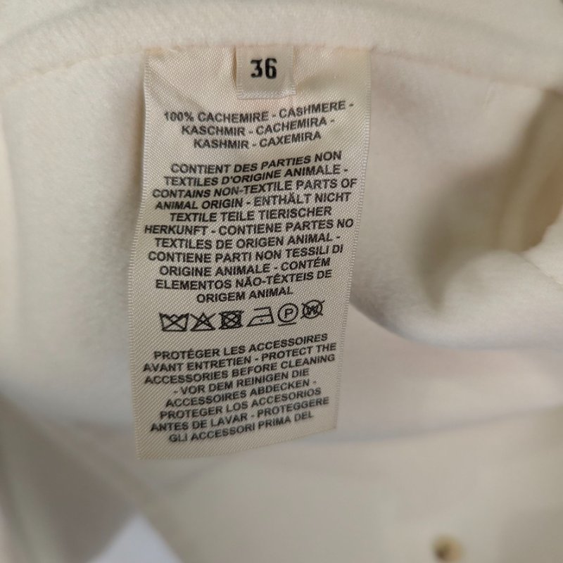 莉亞精品♡Hermes 喀什米爾落肩羊絨外套 尺碼36 近新美衣-7