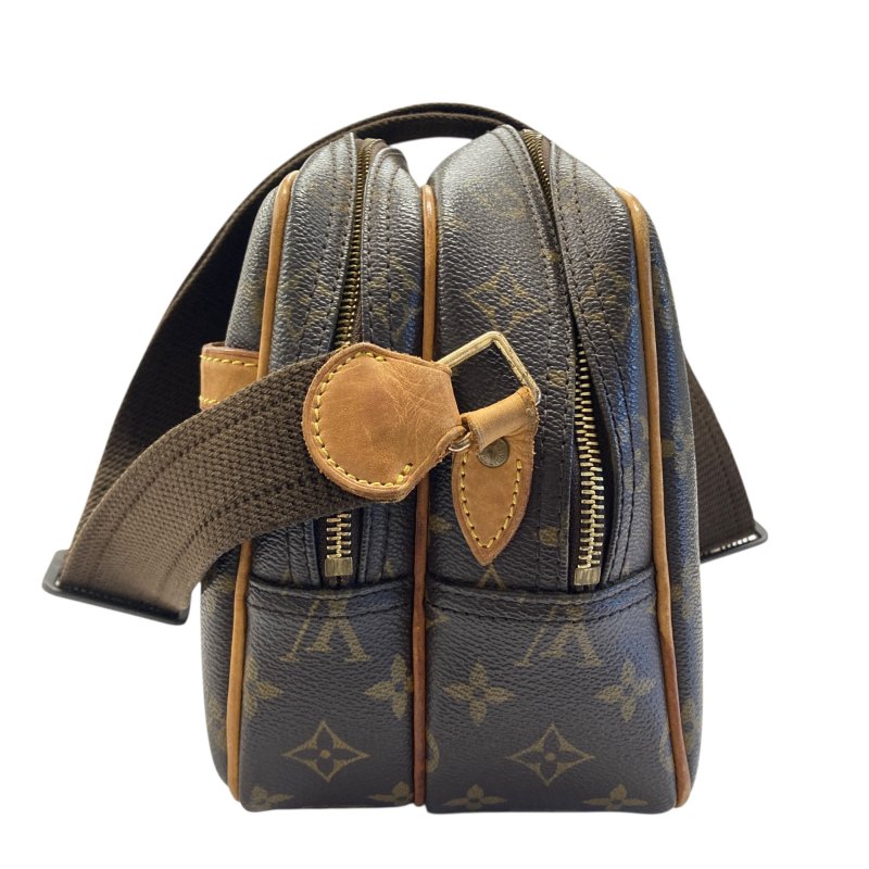 LOUIS VUITTON 路易威登 M45254 Reporter PM PVC帆布 肩背包 棕色老花-2