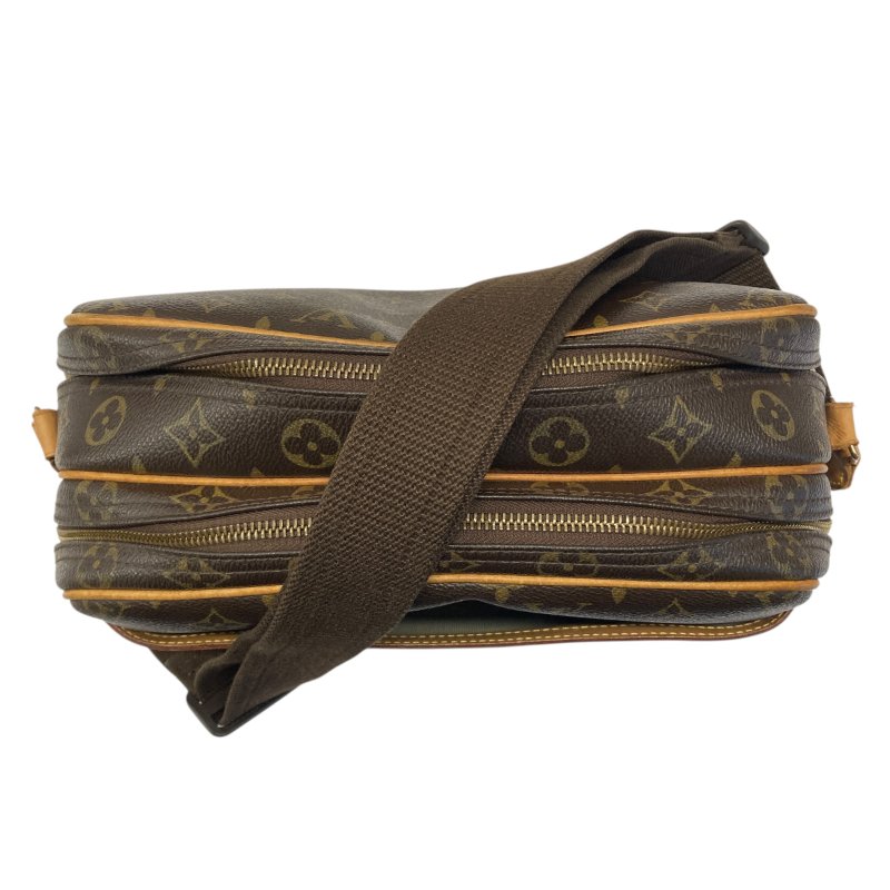 LOUIS VUITTON 路易威登 M45254 Reporter PM PVC帆布 肩背包 棕色老花-5