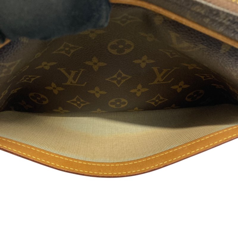 LOUIS VUITTON 路易威登 M45254 Reporter PM PVC帆布 肩背包 棕色老花-9