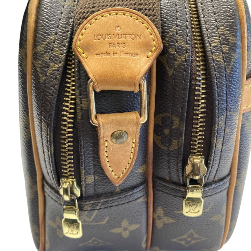 LOUIS VUITTON 路易威登 M45254 Reporter PM PVC帆布 肩背包 棕色老花-16