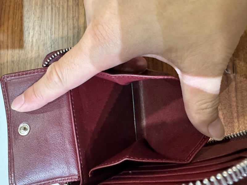 【LOEWE 羅威】Puzzle Compact Zip 拉鍊短夾 紅色-9