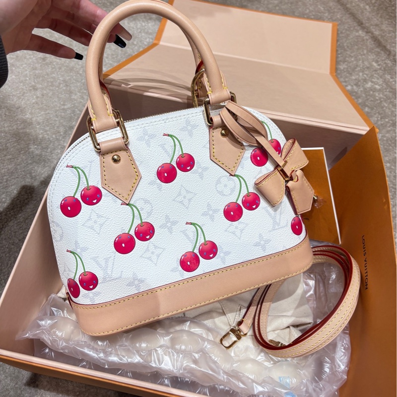 LV x 村上隆聯名限定款 貝殼bb 櫻桃-0