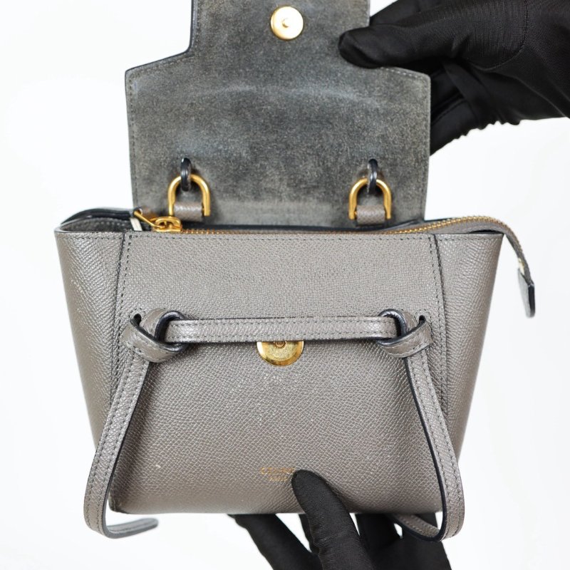 二手Celine Belt Pico 質感灰-9