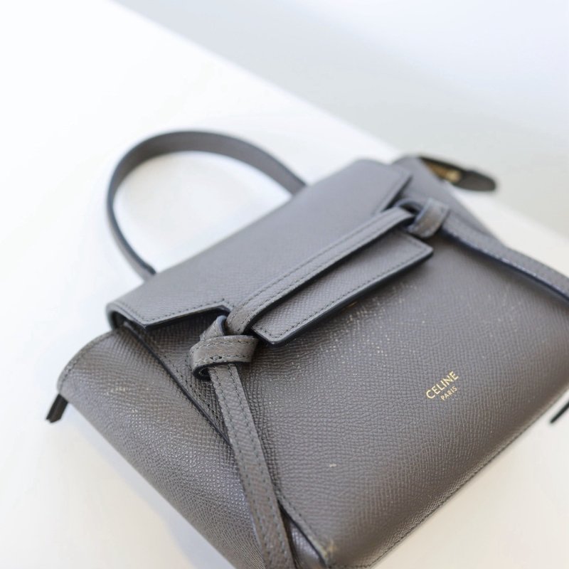 二手Celine Belt Pico 質感灰-13