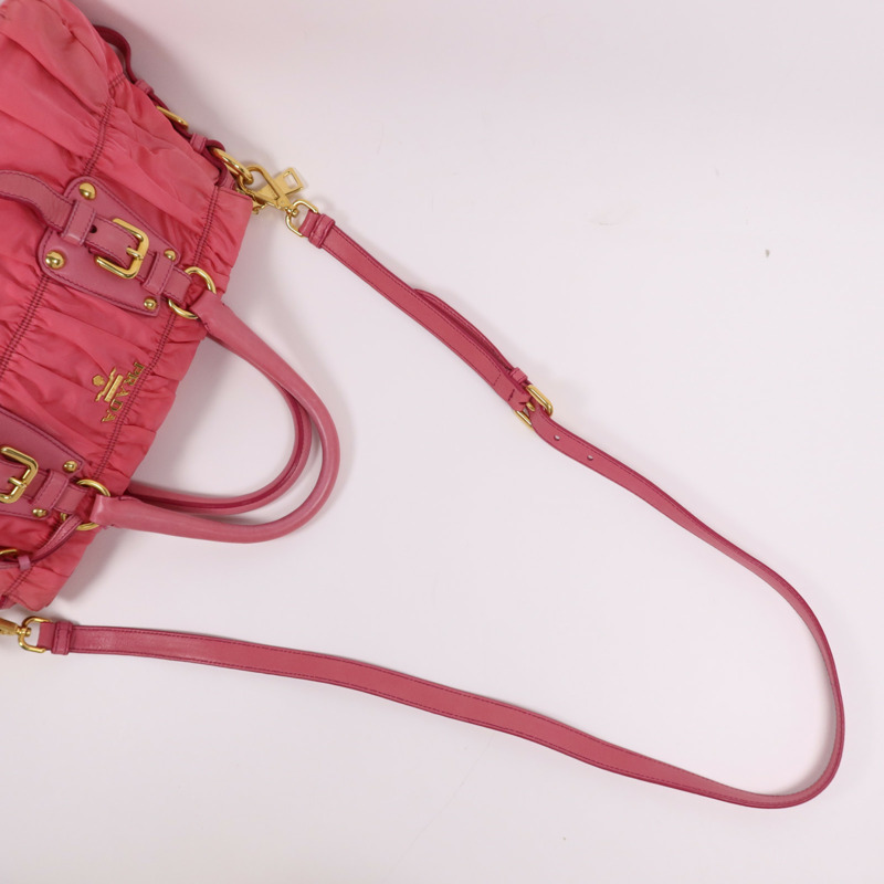 PRADA 尼龍2 Way Shoulder Bag金扣手挽肩背兩用袋-8