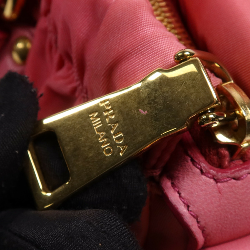PRADA 尼龍2 Way Shoulder Bag金扣手挽肩背兩用袋-10