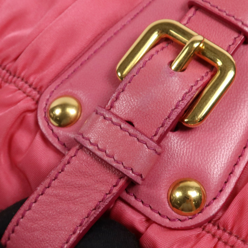 PRADA 尼龍2 Way Shoulder Bag金扣手挽肩背兩用袋-11