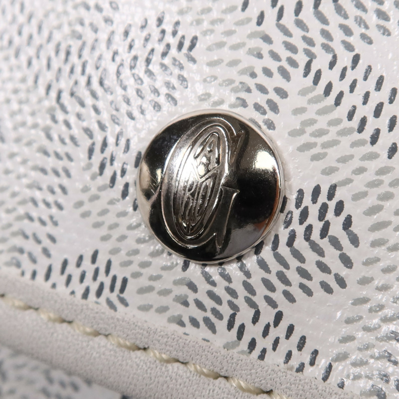 GOYARD 塗層帆布Anjou Mini Bag銀扣肩背袋-14