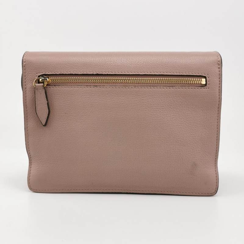 Burberry Macken牛皮帆布拼色格纹斜挎包单肩包-4