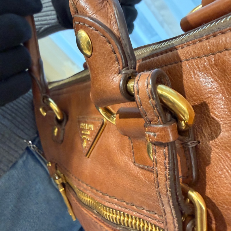 Prada 棕色公事包💼帶你賺大錢！💰💰來運轉-4