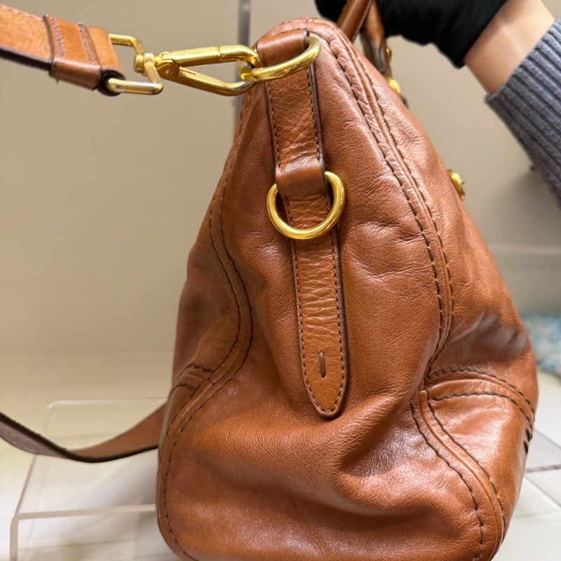 Prada 棕色公事包💼帶你賺大錢！💰💰來運轉-19