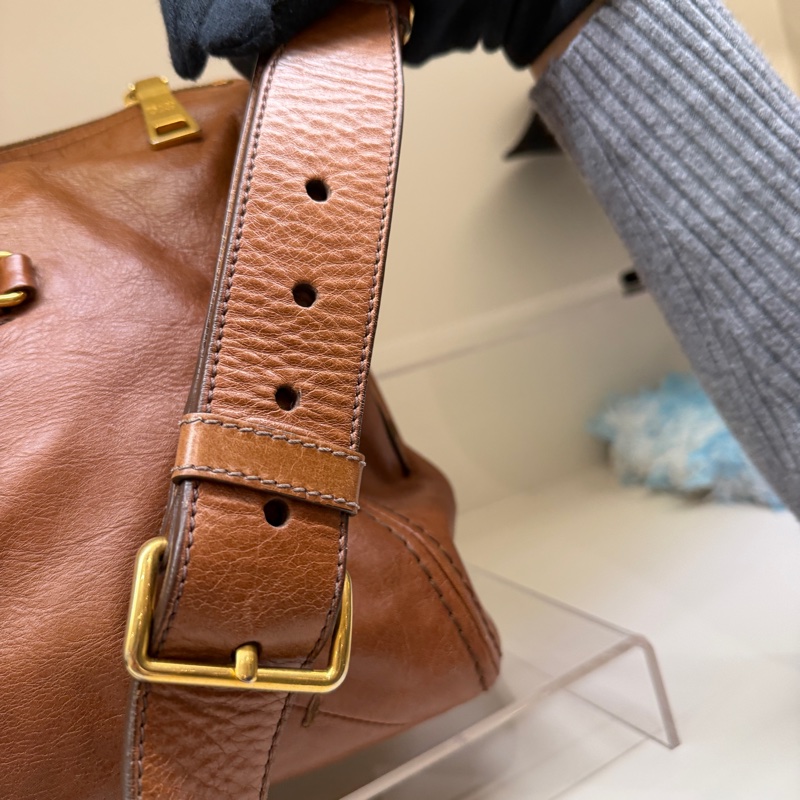 Prada 棕色公事包💼帶你賺大錢！💰💰來運轉-23