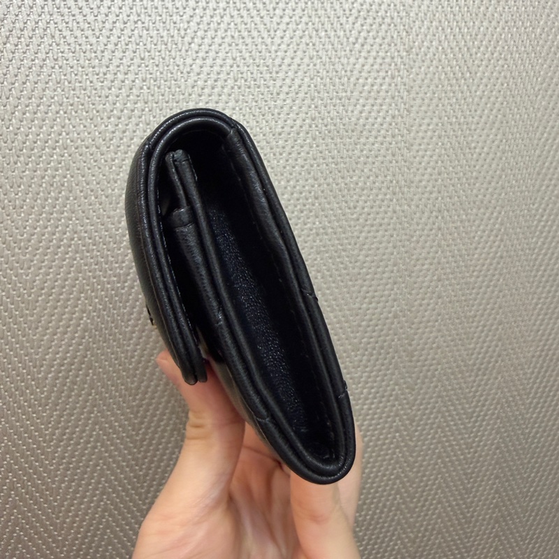 Chanel 黑羊皮19系列零錢卡包AP1790-2