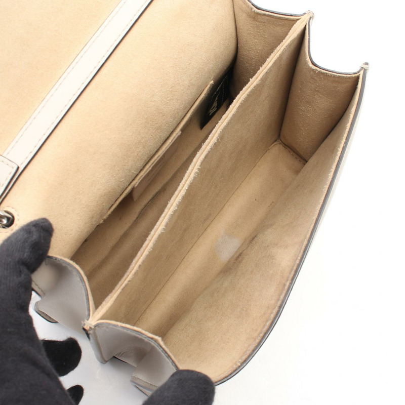 FENDI MINI KAN I 單肩手提包 8M0381 皮革 米色 二手 女士-2