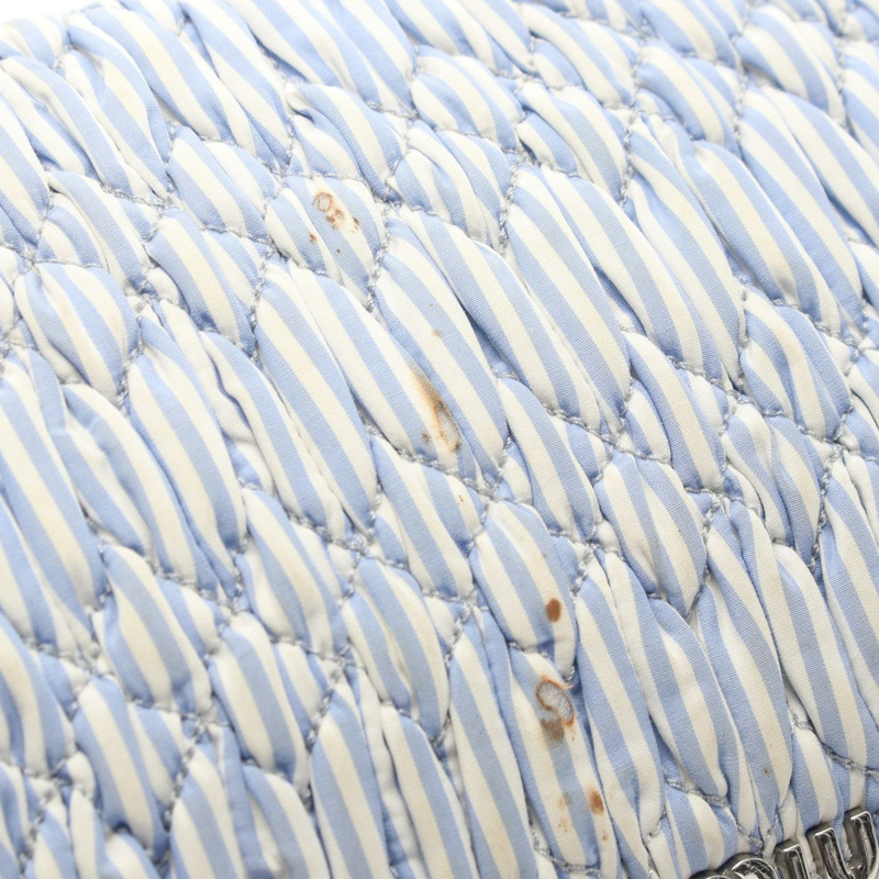 Miu Miu miu miu CLUB Matelasse 單肩包 5BD233 藍色 二手 女士-5