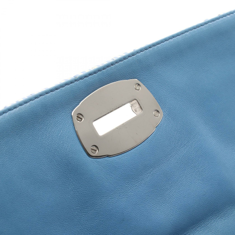 Miu Miu miu miu CLUB Matelasse 單肩包 5BD233 藍色 二手 女士-8