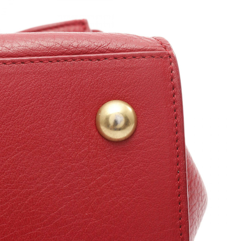 SAINT LAURENT PARIS Muse 斜背包/單肩包,紅色二手皮革款-7