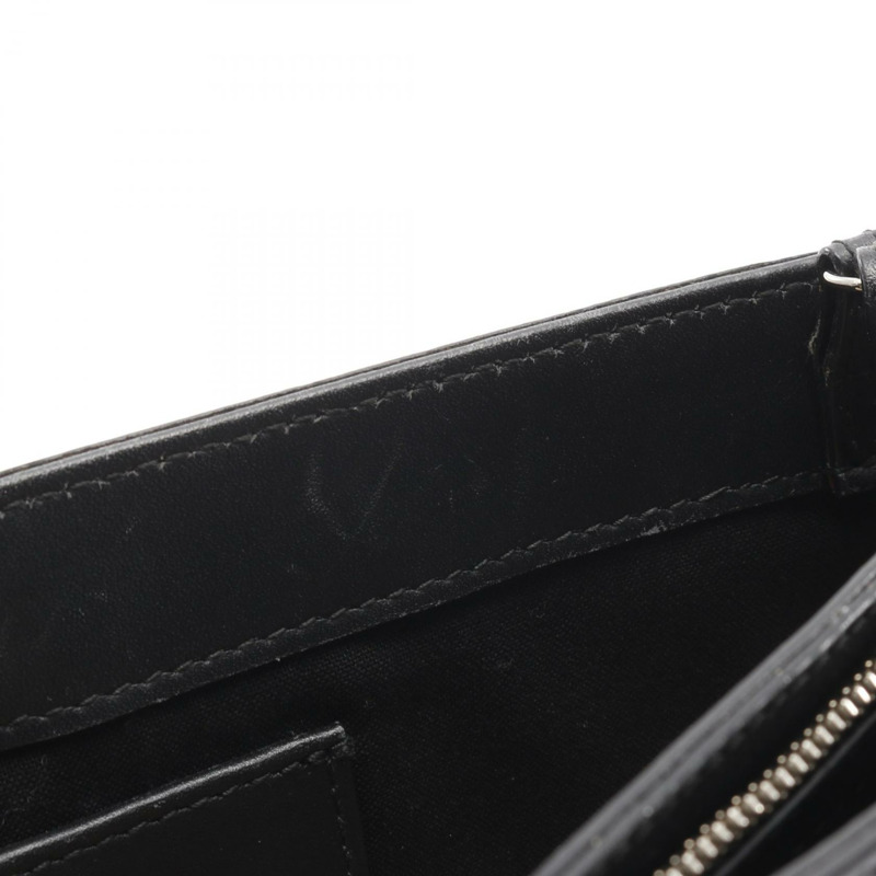 BALENCIAGA 海軍藍 Pochette 單肩斜背包 339937 帆布皮革 米色二手-9