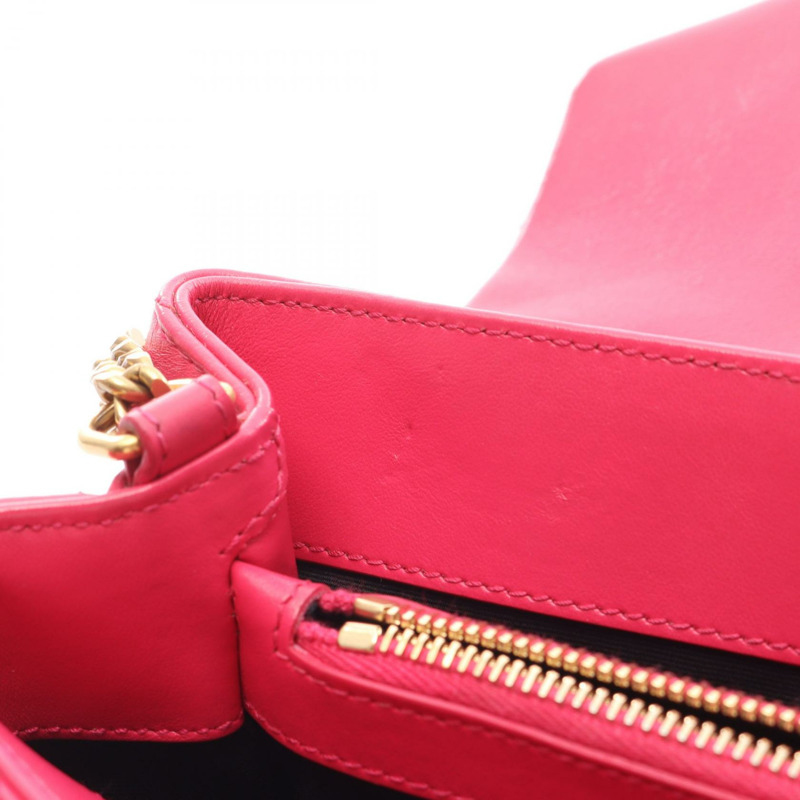 SAINT LAURENT PARIS Lulu 小號鏈條單肩包 494699 皮革 粉紅色 二手 女士-4