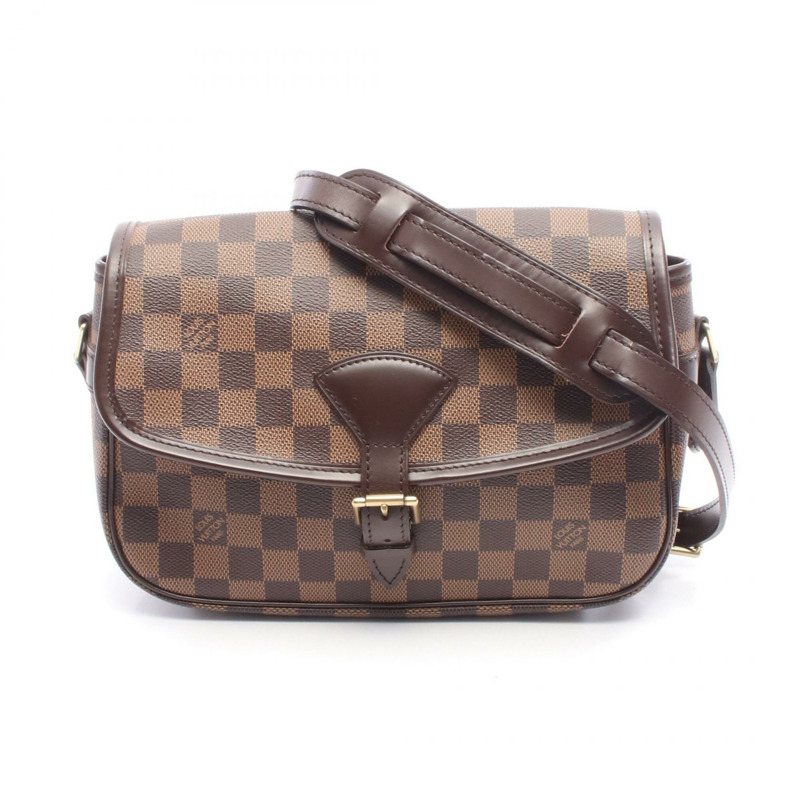 LOUIS VUITTON Sologne 單肩斜背包 N48079 Damier 帆布 Ebene 二手 LV-0