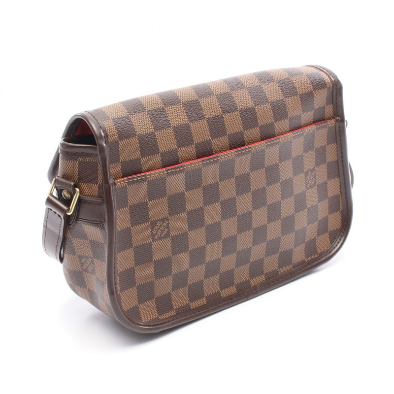 LOUIS VUITTON Sologne 單肩斜背包 N48079 Damier 帆布 Ebene 二手 LV-1