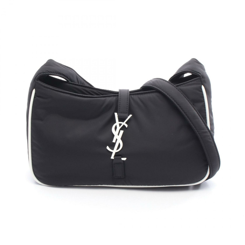 SAINT LAURENT PARIS 單肩包 733294 尼龍皮革 黑白 新款 女士-0
