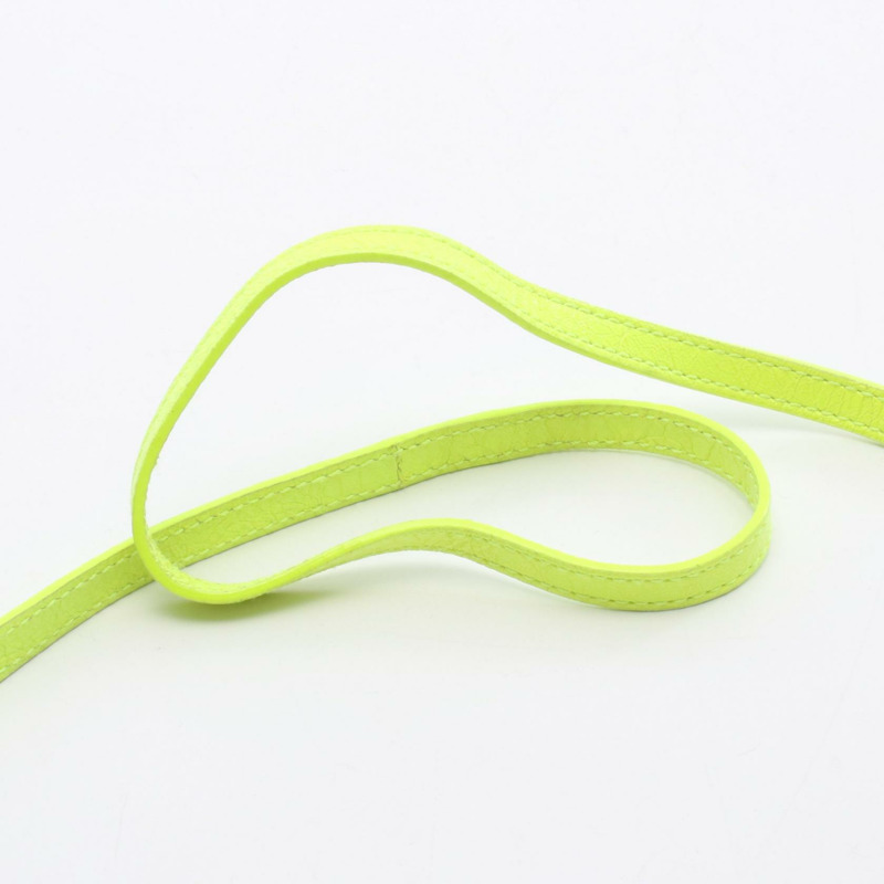 BALENCIAGA LE CAGOLE MINI BB 鏈條斜背包,皮革材質,螢光黃-7