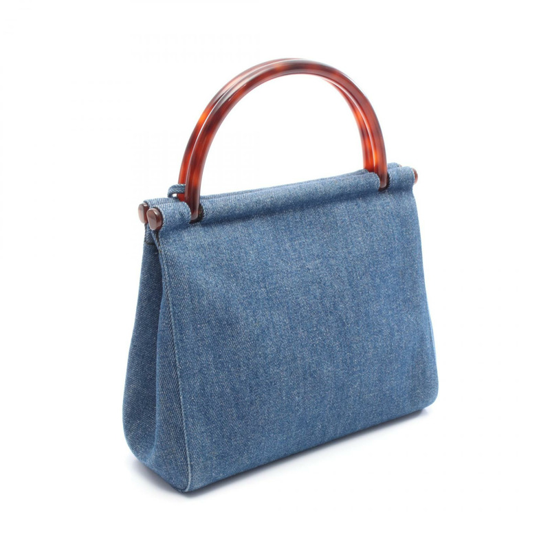 香奈兒女士牛仔藍手提包（二手）-1