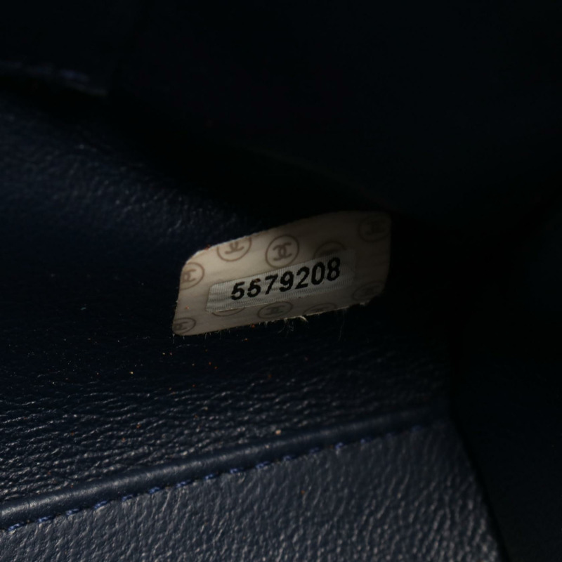 香奈兒女士牛仔藍手提包（二手）-4