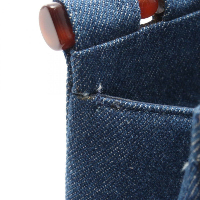 香奈兒女士牛仔藍手提包（二手）-10