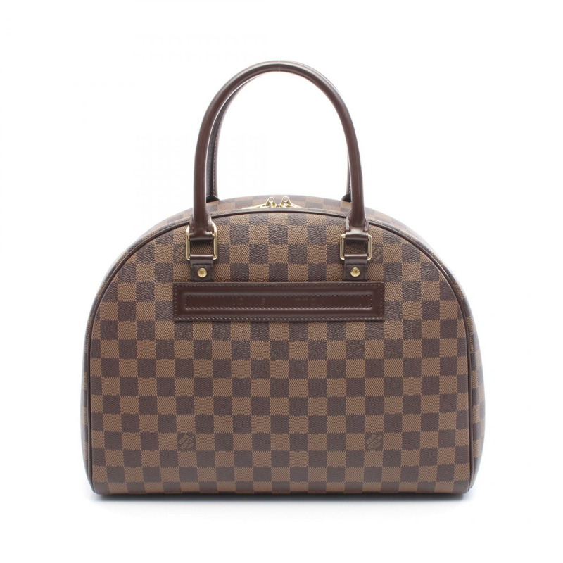 路易威登 Nolita 手袋 N41455 Damier 帆布皮革 棕色 Ebene 二手女式-0