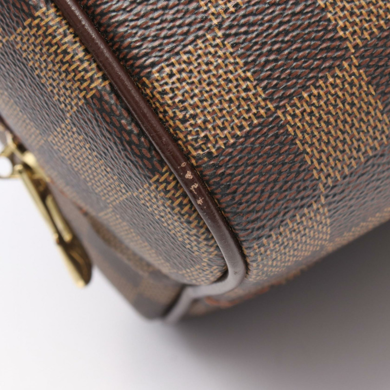 路易威登 Nolita 手袋 N41455 Damier 帆布皮革 棕色 Ebene 二手女式-6