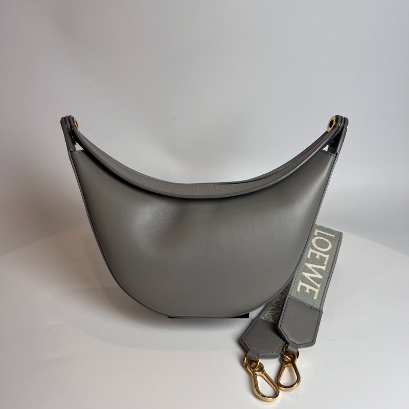 LOEWE 灰LUNA HOBO腋下包-0